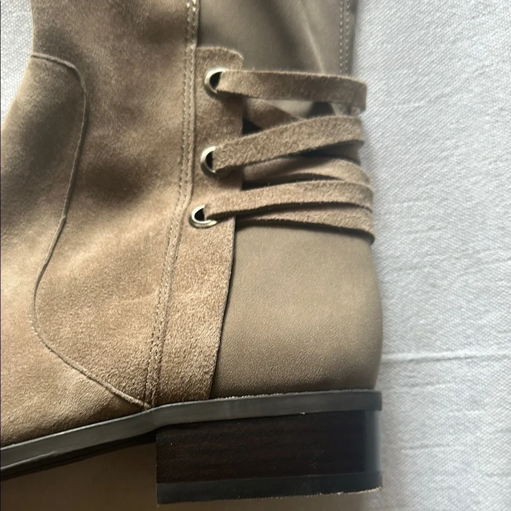 Vince Camuto Tan Over the Knee Boots with Suede Finish